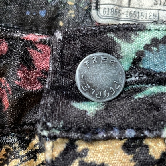 Free People velvet floral moto pants - Picture 7 of 13